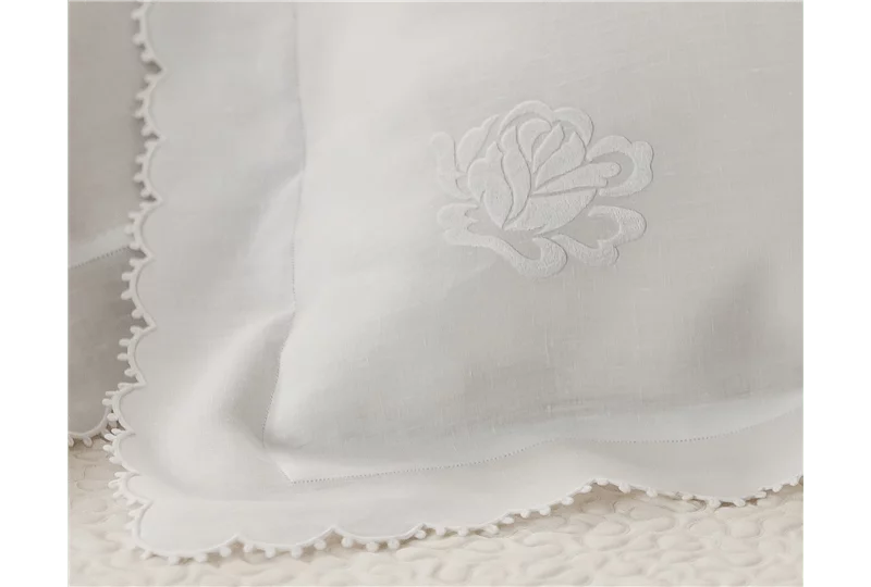 Encomenda Jogo de Cama em Linho-LL085-6 Pe�as
