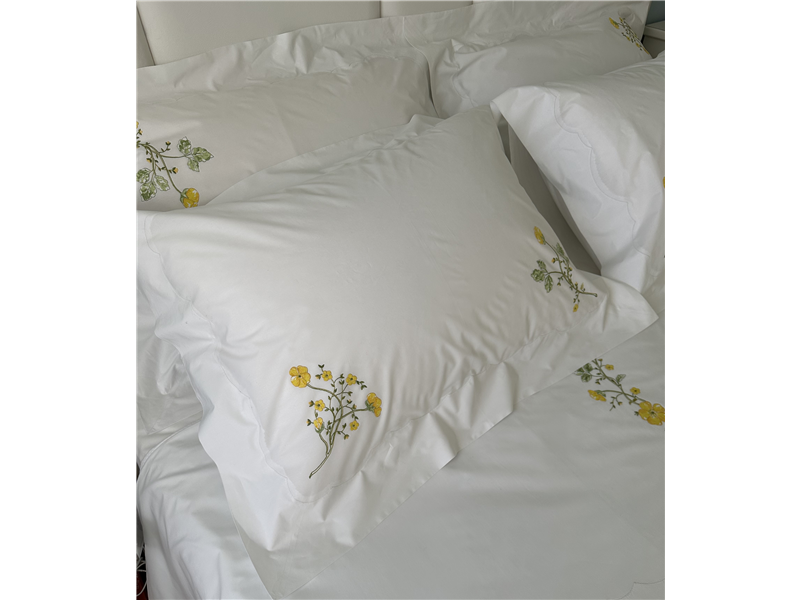 Jogo de Cama em Percal-LP195-002-275cm Larg-Queen Size-6 Pe�as